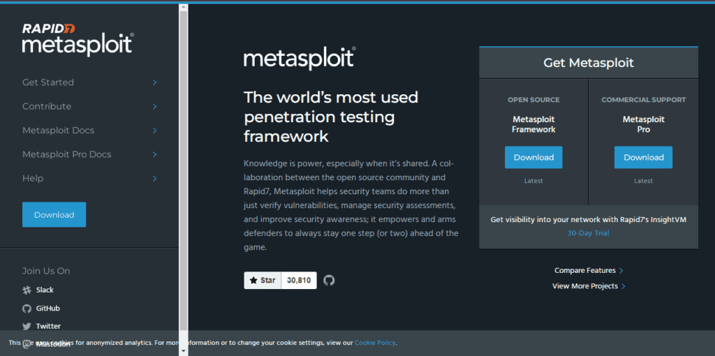 Metasploit - Penetration Testing Framework for Cybersecurity Professionals